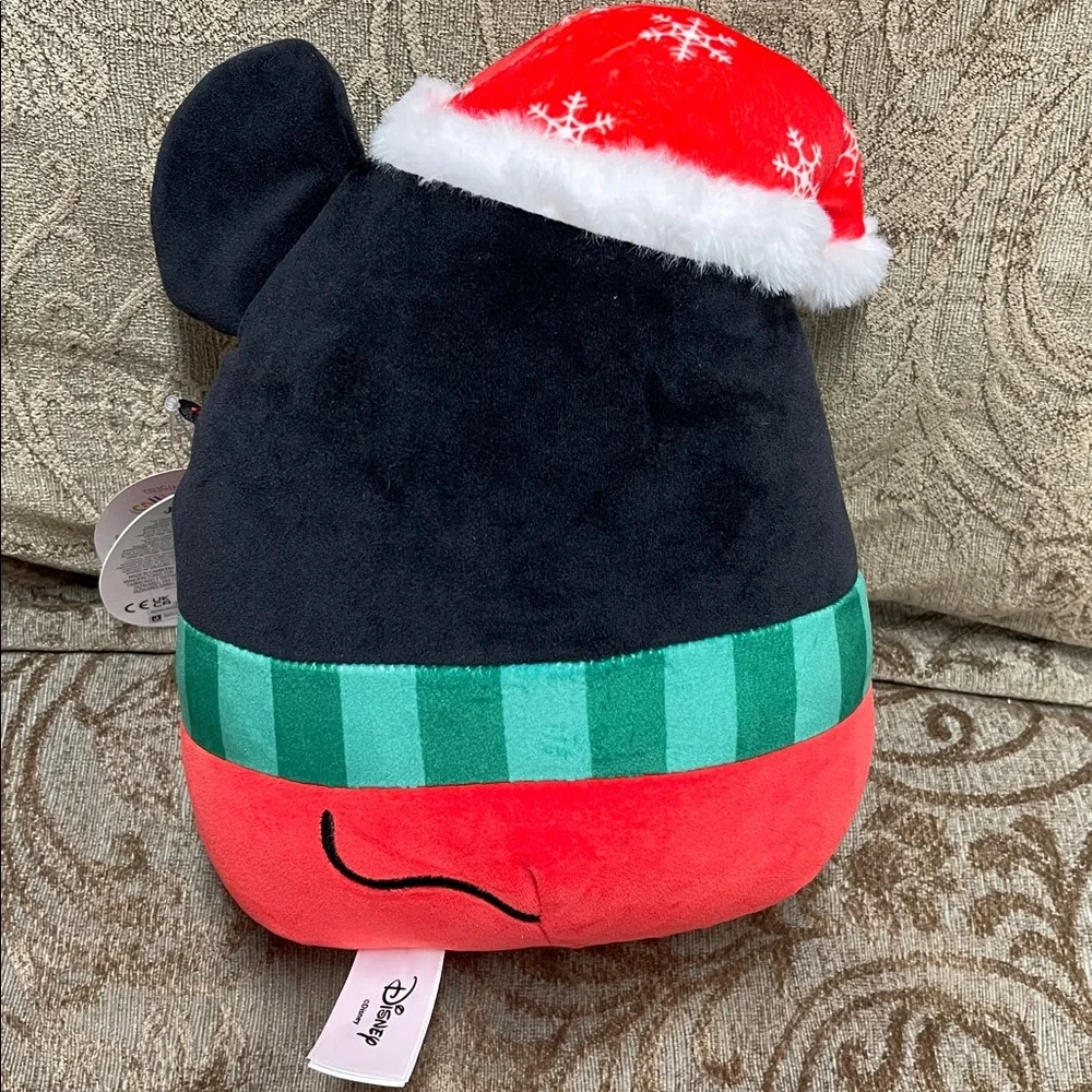Squishmallow Disney Mickey Mouse with Santa Hat NWT - Picture 2 of 9